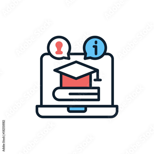 Education Forum icon in vector. illustration