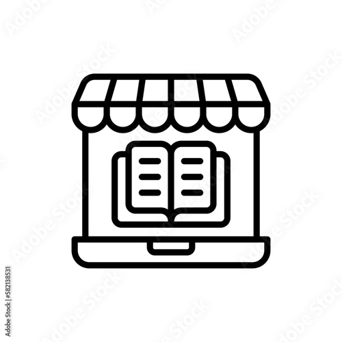 Online Book Store icon in vector. illustration