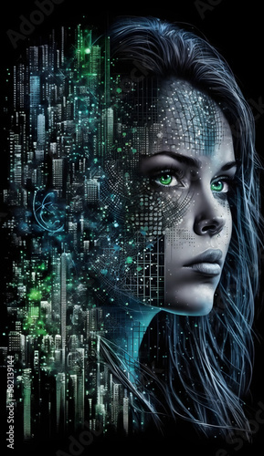 Head floating over into data / datenkopf