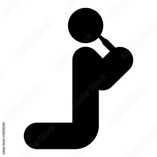 Man drinking alcohol from bottle of beer wine drunk people concept stick use beverage drunkard booze stands on the knees icon black color vector illustration image flat style