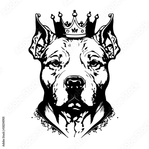 pitbull vector svg