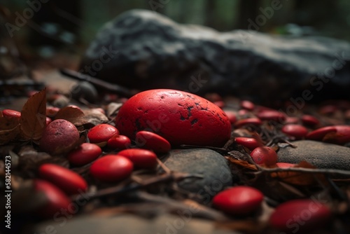 Red stone forest 