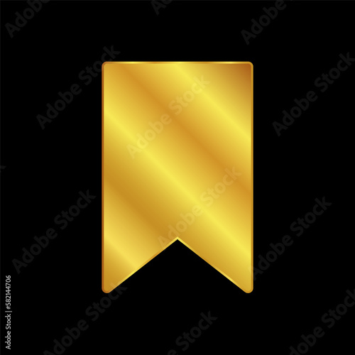 Free Download bookmark in gold colored for graphic and web design - GFXLoad