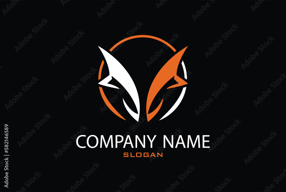 Obraz premium Monster esport mascot logo design with circle