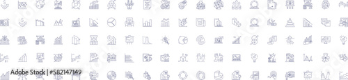 Ranking line icons signs set. Design collection of Ranking, Rank, Place, Position, Order, Score, Classify, Grade outline concept vector illustrations