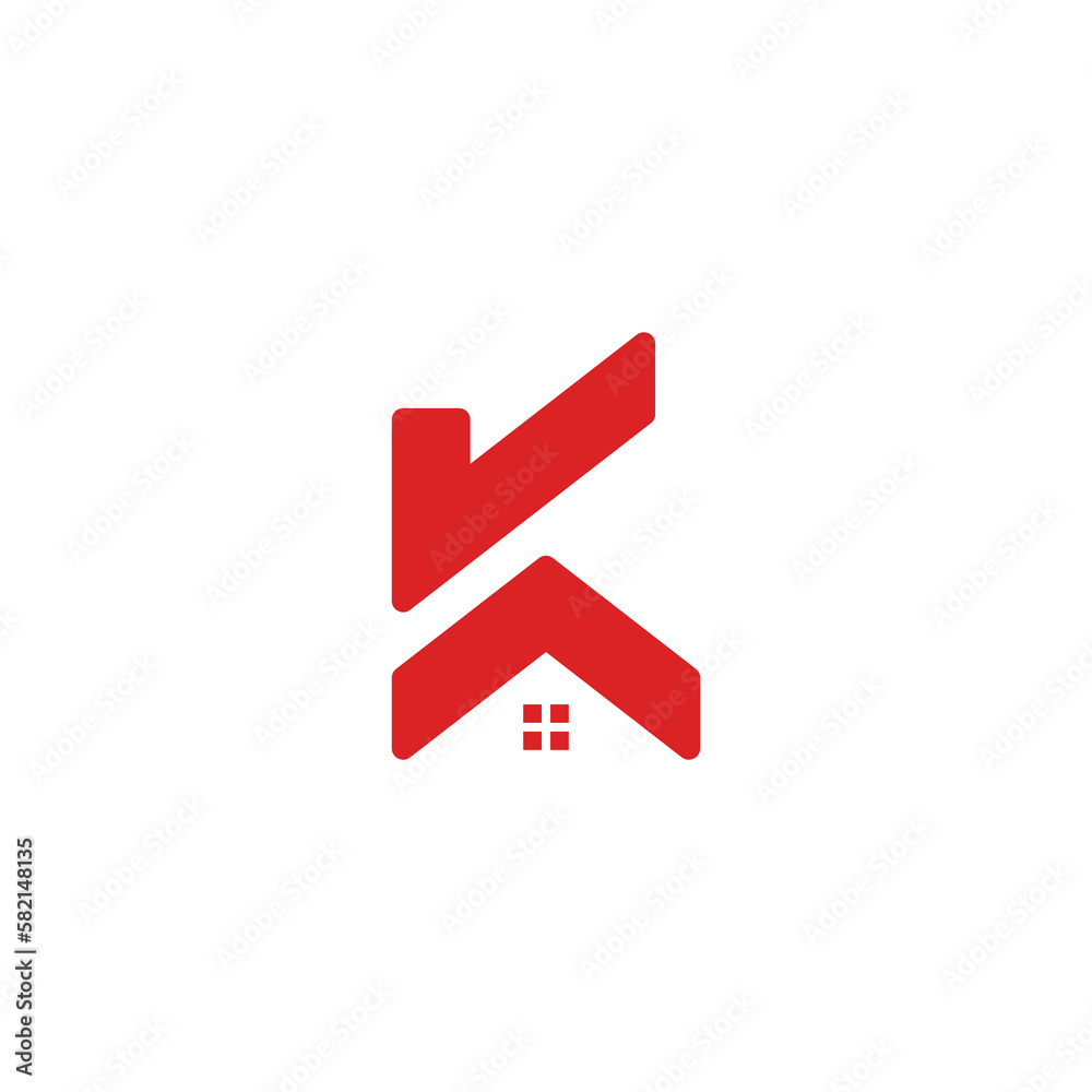letter k home shape abstract geometric logo vector
letter k home shape abstract geometric logo vector