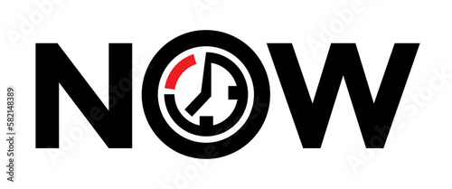 now, stopwatch analog, time measurement, vector illustration 