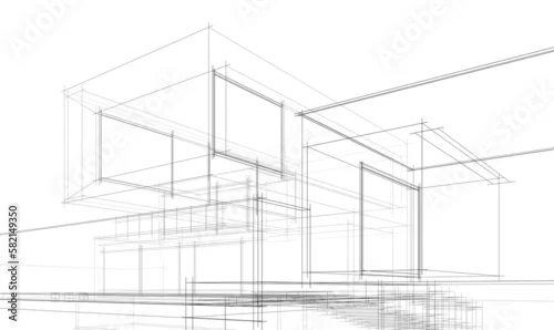 Obraz sketch of a house