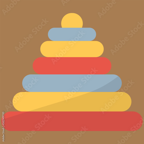 Cute Kid toy for creative. Beanbag for children. flat vector illustration