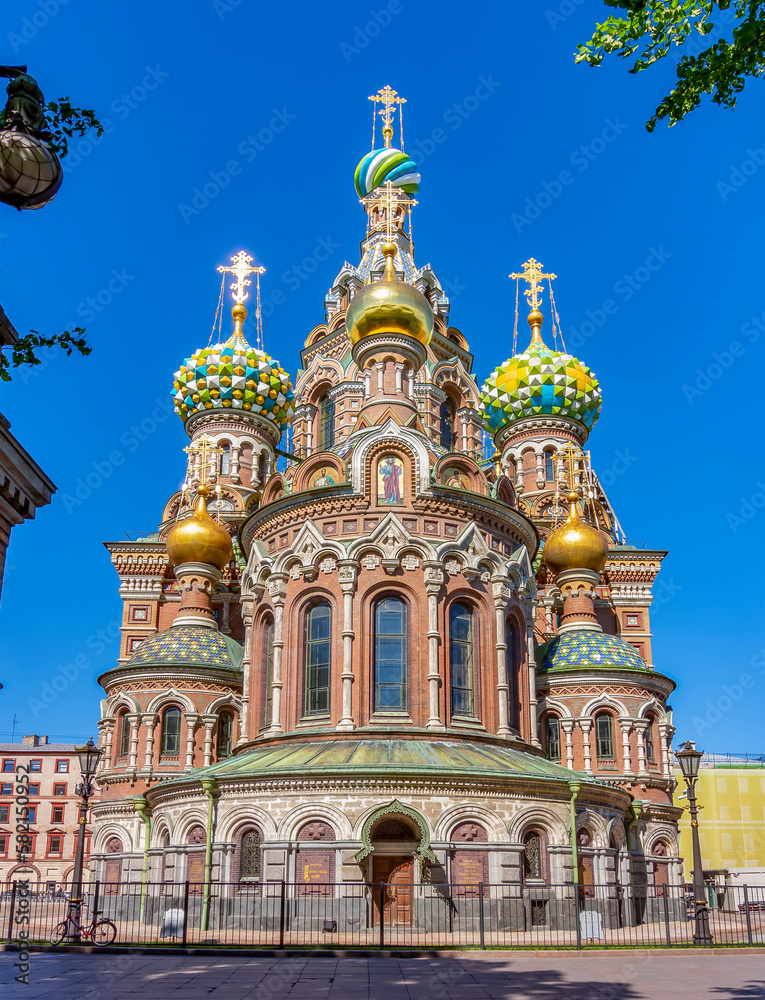 Church of the Savior on Spilled Blood on Griboedov canal, Saint Petersburg, Russia