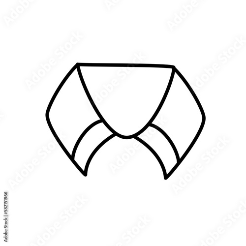 shirt collar line icon