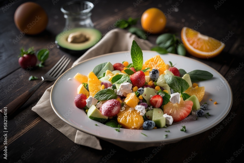 Fruit salad - Created with generative ai
