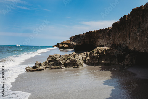 rocks and sea