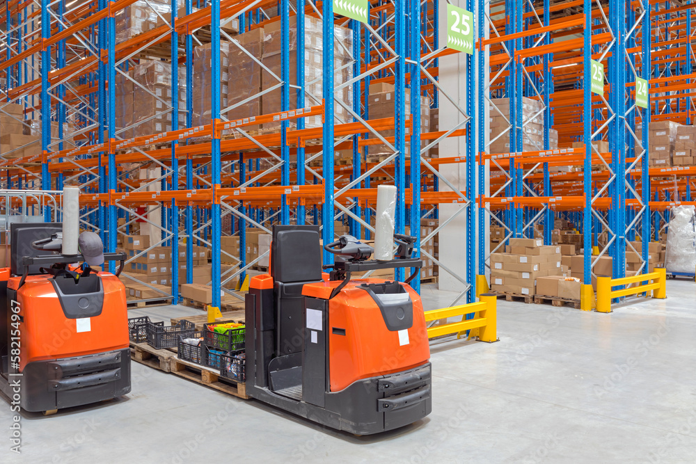 Order Picker Trucks in Fulfilment Warehouse