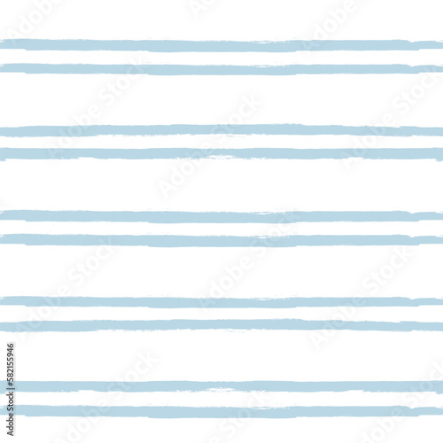 Watercolor stripes vector pattern, baby blue stripe seamless background, childish pastel brush strokes. marine grunge stripes, cute paintbrush line