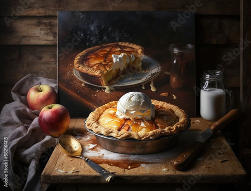 homemade apple american pie, generative Ai