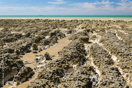 Coast near Ault on a sunny day in summer