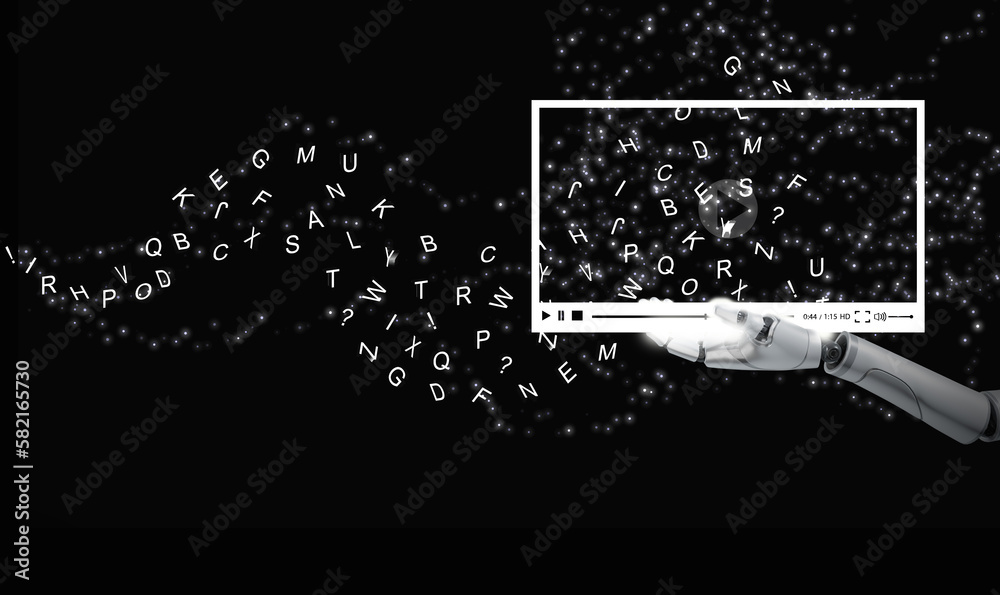 Text To Video Concept Text To Video By Generative Ai Language Model Text To Video Concept Text To Video By Generative Ai Language Model