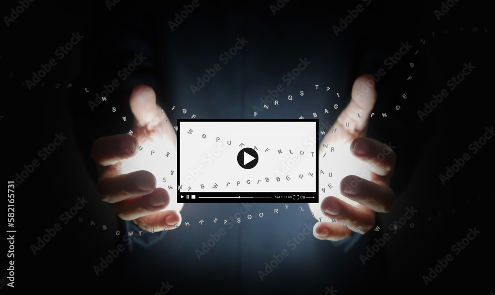 Text To Video Concept Text To Video By Generative Ai Language Model Text To Video Concept Text To Video By Generative Ai Language Model