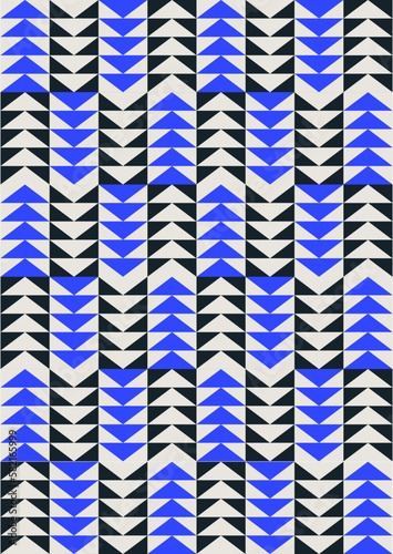 Abstract triangle pattern, boho modern pattern