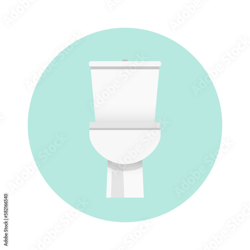 Flat Toilet Icon