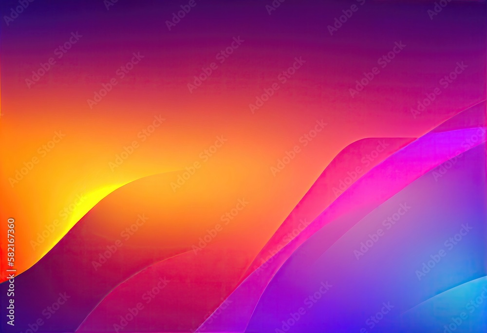 Fototapeta premium Abstract background with colorful blurred gradient waves