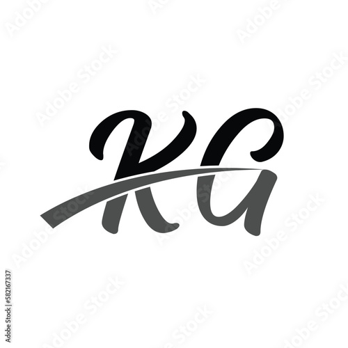 Initial Letter KG Logo Design Outstanding Creative Modern Symbol Sign