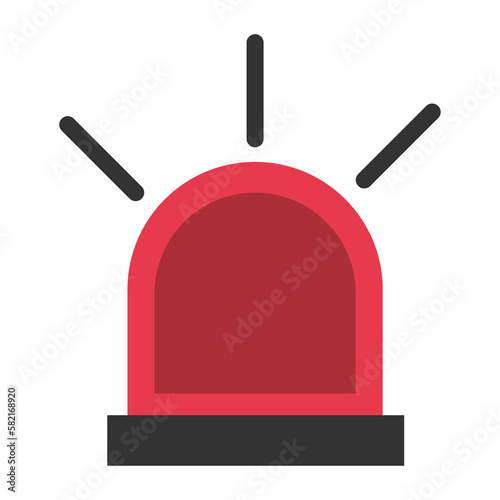 Emergency siren icon png image with transparent background