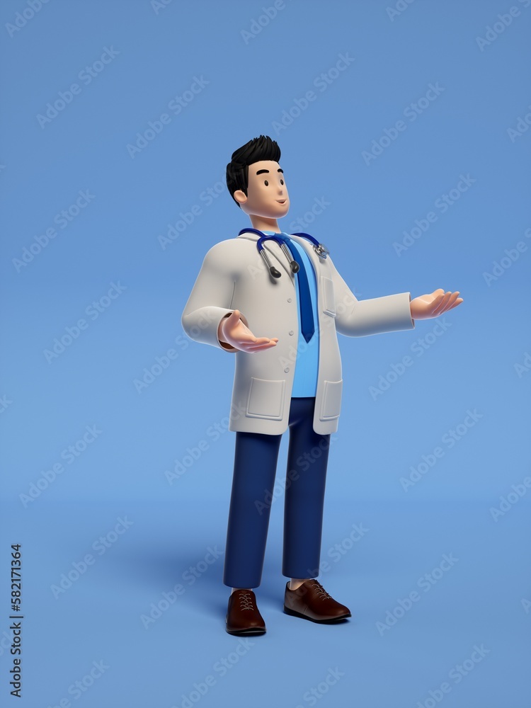 doctor 3d cartoon doctor 3d cartoon