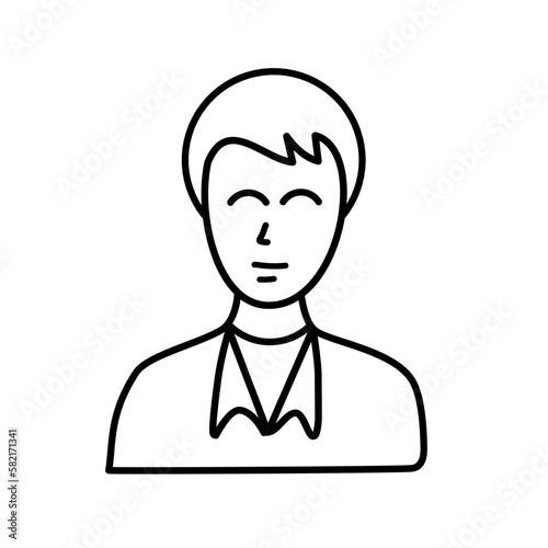 person avatar line icon