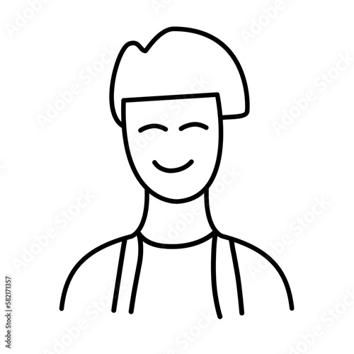 person avatar line icon