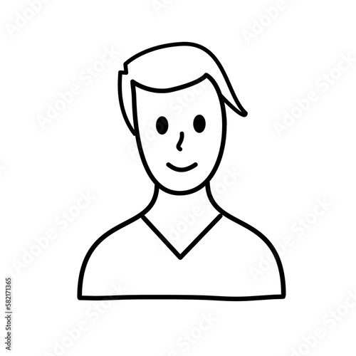 person avatar line icon
