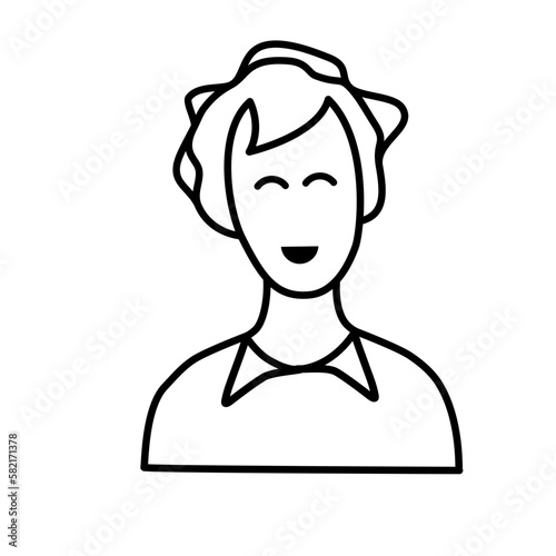 person avatar line icon