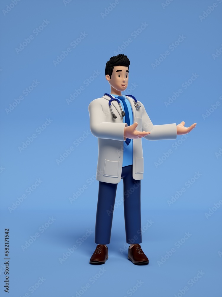 doctor 3d cartoon doctor 3d cartoon