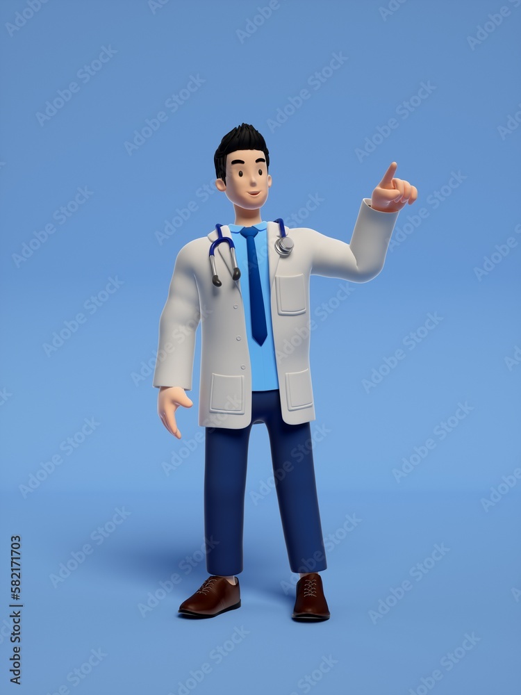 doctor 3d cartoon doctor 3d cartoon