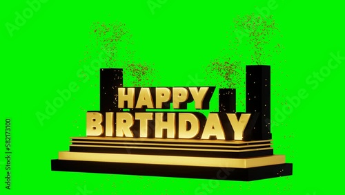 Animated happy birthday