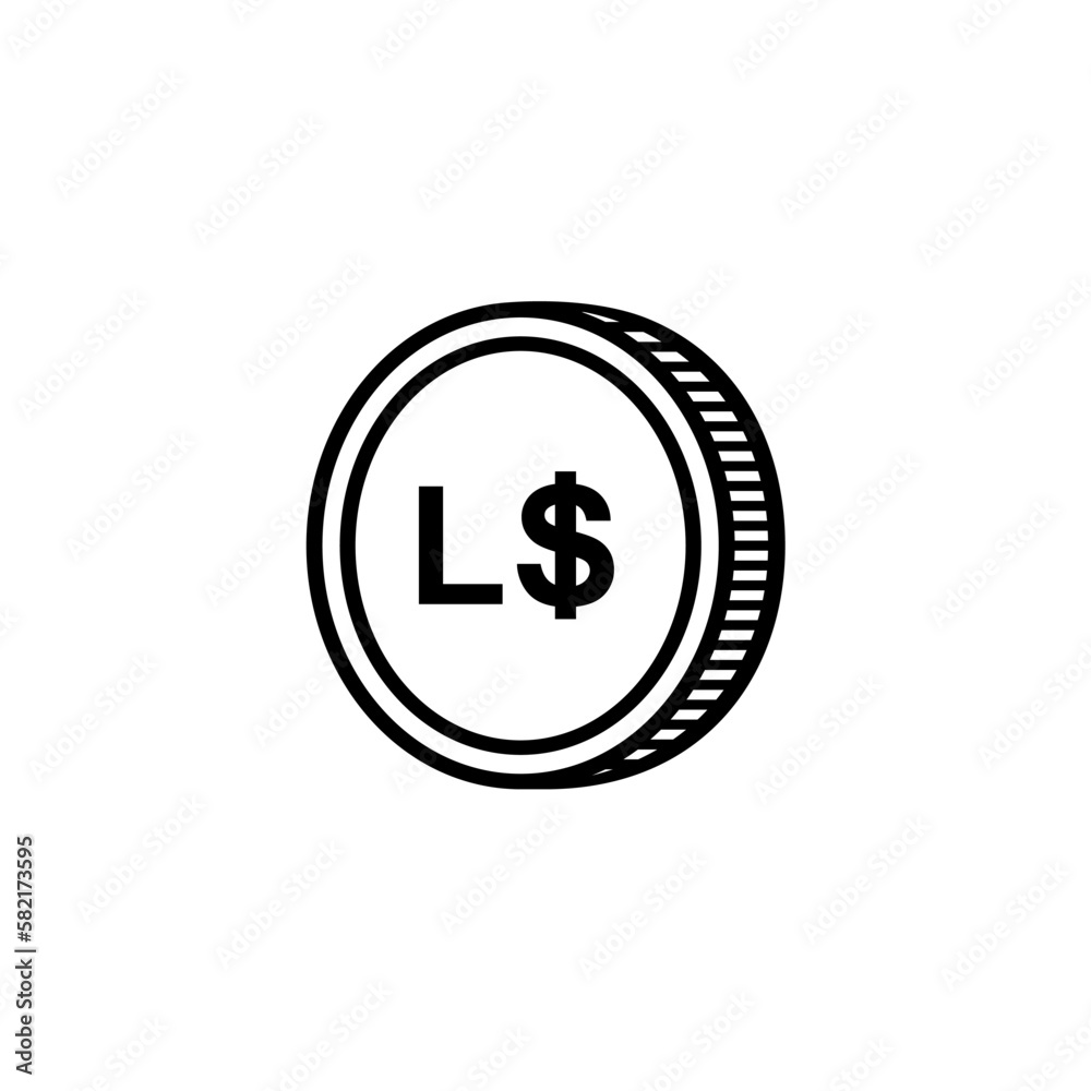 Liberia Currency Symbol, Liberian Dollar Icon, LRD Sign. Vector Illustration Liberia Currency Symbol, Liberian Dollar Icon, LRD Sign. Vector Illustration