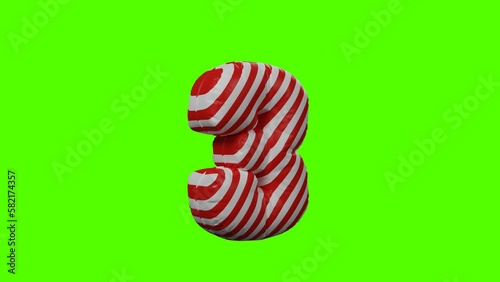 countdown. 3d rendering.