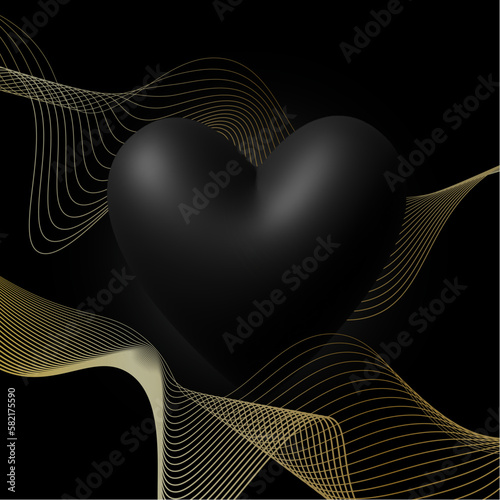 abstract background with hearts