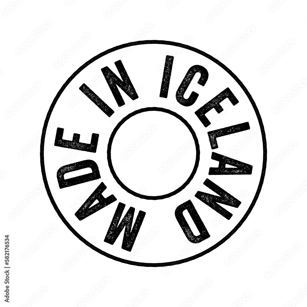Made in Iceland text emblem stamp, concept background Made in Iceland text emblem stamp, concept background