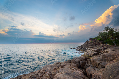 The landscape of the Sri Lanka Coast