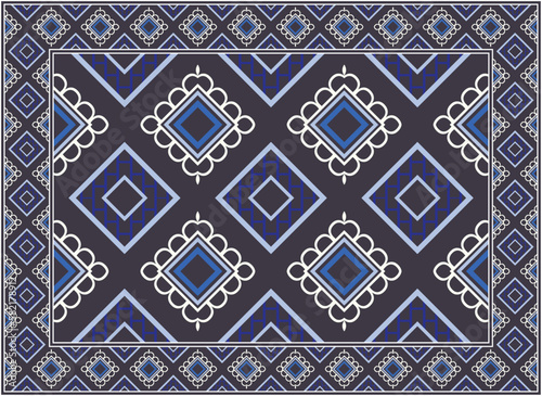 Antique Persian carpet, Motif Ethnic seamless Pattern Scandinavian Persian rug modern African Ethnic Aztec style design for print fabric Carpets, towels, handkerchiefs, scarves rug,