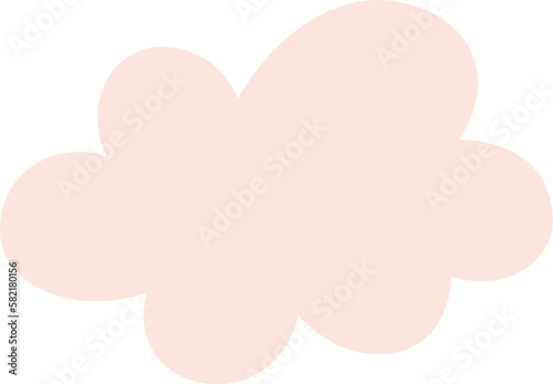 Abstract cloud shape design element