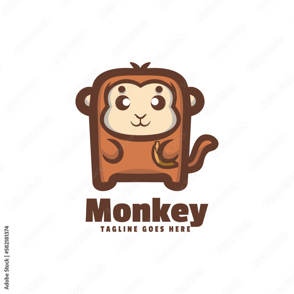 Fototapeta premium Monkey Logo Vector