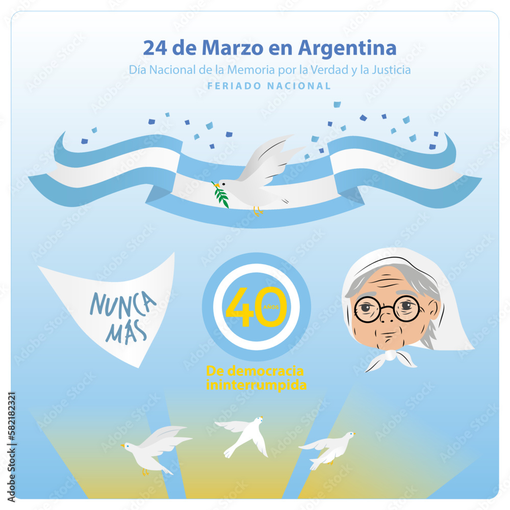 Плакат 24 de Marzo Día Nacional de la Memoria por la Verdad y la ...