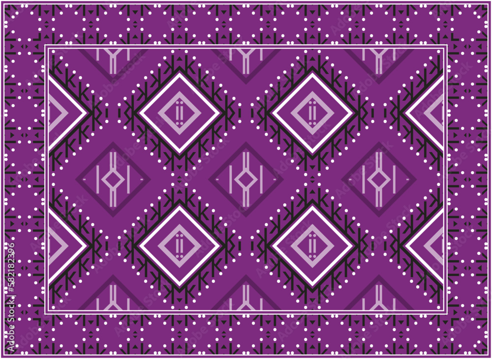 Obraz premium Persian rug patterns, Motif Ethnic seamless Pattern Scandinavian Persian rug modern African Ethnic Aztec style design for print fabric Carpets, towels, handkerchiefs, scarves rug,