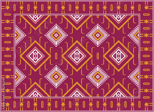Modern Persian carpet texture, Motif Ethnic seamless Pattern modern Persian rug, African Ethnic Aztec style design for print fabric Carpets, towels, handkerchiefs, scarves rug,