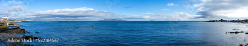 View at Dublin Bay from Sandycove, Dublin, Ireland photo