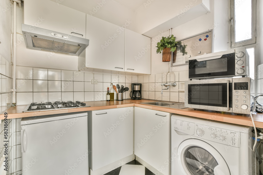Contemporary kitchen interior with appliances Contemporary kitchen interior with appliances