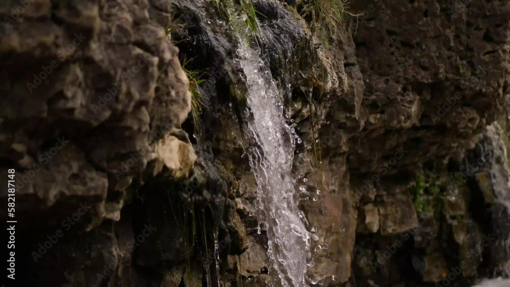 Waterfall landscape. Outdoor beauty. Natural view Waterfall landscape. Outdoor beauty. Natural view